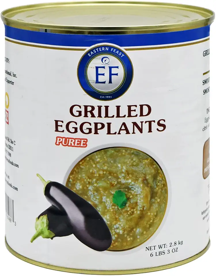 Eastern Feast - Puree of Grilled Eggplants, 2.8 kg (6.2 lbs), Vegan, Kosher, Gluten Free