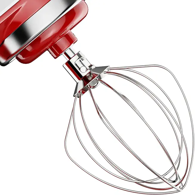 6 Wire Whisk Attachment for Kitchenaid Stand Mixer, Stainless Steel K45WW Whip Replace Attachment for 4.5-5Qt Tilt-Head Stand Mixer, For Egg Cream Stirrer, Flour Cake Balloon Whisk, Dishwasher Safe