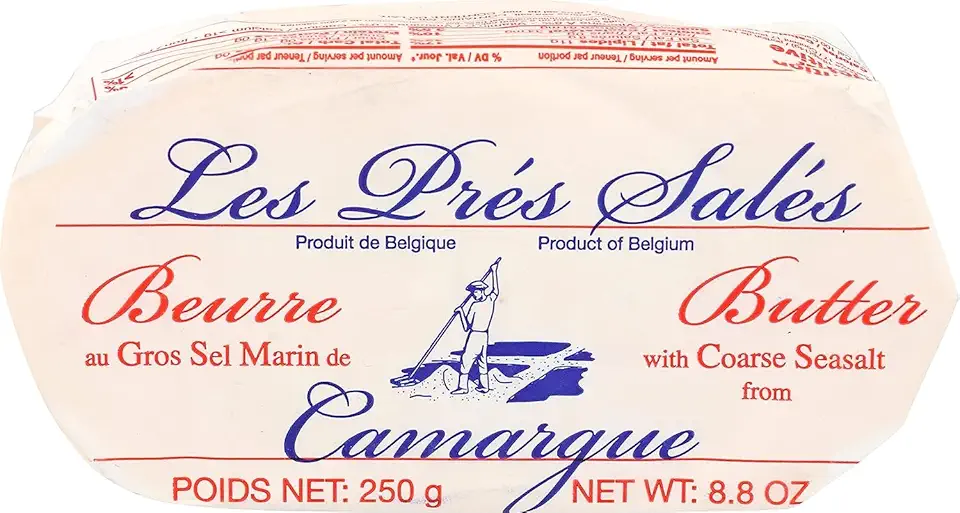 LES PRES SALES Sea Salt Camargue Butter 8.8 oz (8 units)