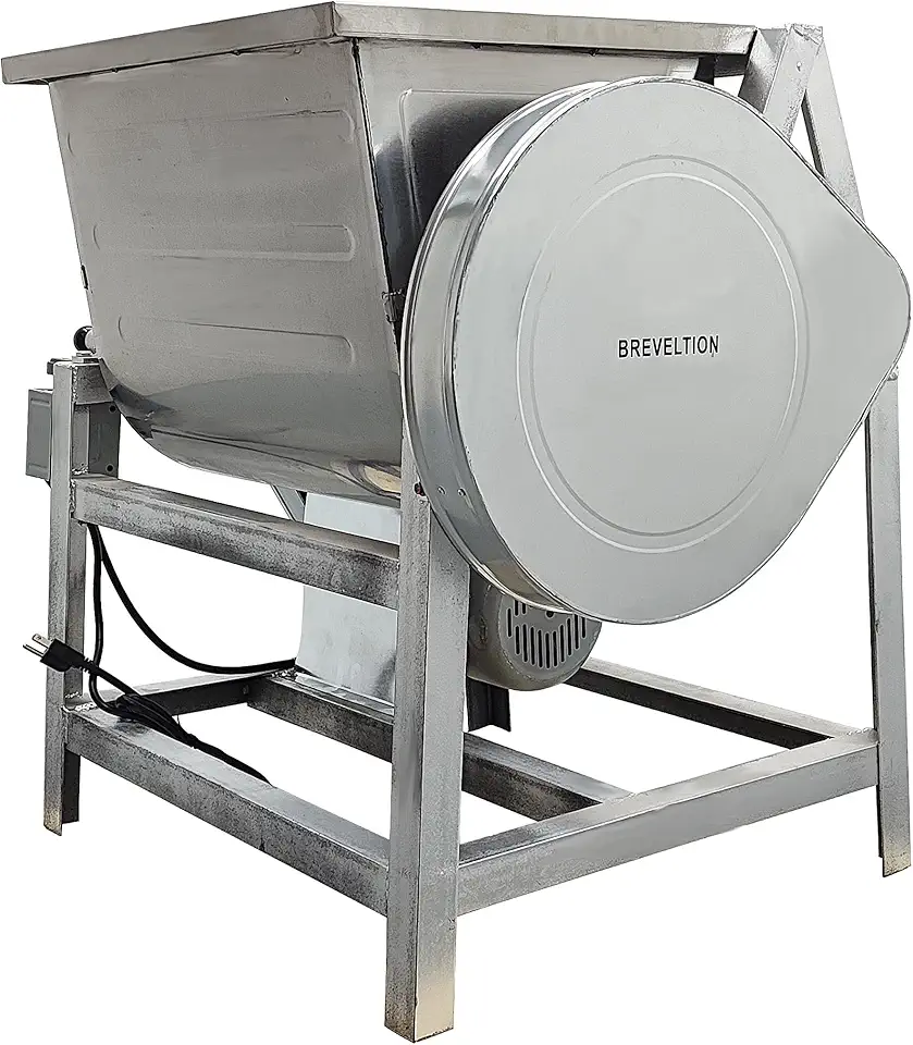 25KG/55LB Commercial Dough Mixer Machine, 110V 2200W Electric Dough Kneading Machine, W/Rotary Bowl, for Bakeries Pizzerias