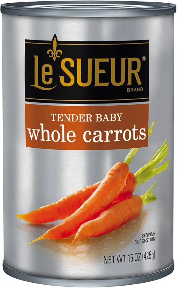 Le Sueur Tender Baby Whole Carrots, 15 Ounce (Pack of 6)