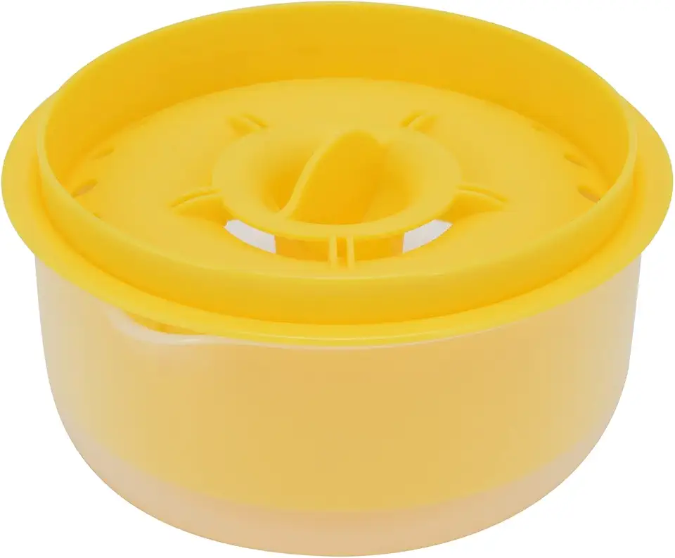 Egg Separator, Easy to, Separates up to 6 Yolks, Non, Reusable for Home Bakery (Yellow)