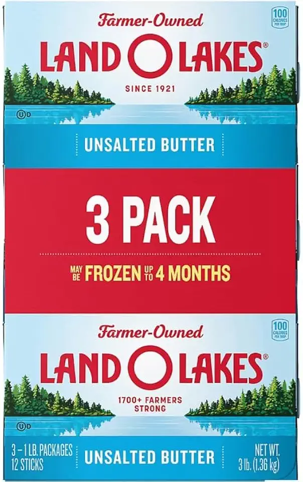 Generic Land-Unsalted Butter, 3 pk/1 lb. (12 Sticks)