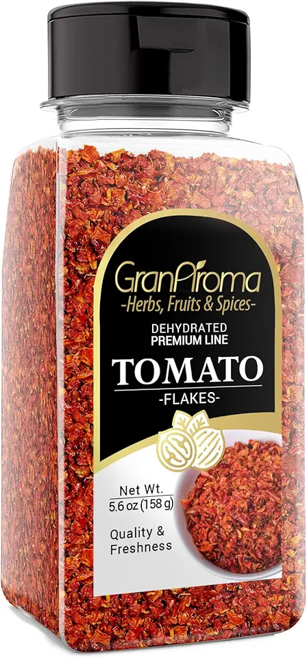 GranAroma Tomato Flakes, 5.6 oz, Dehydrated Flakes, Soups &amp; Sauces, Versatile