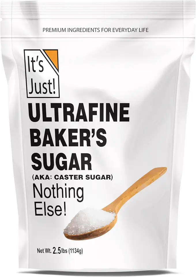 It&#x27;s Just - Ultrafine Baker&#x27;s (Caster) Sugar, 2.5lbs, 100% Pure Cane Sugar, Made in USA