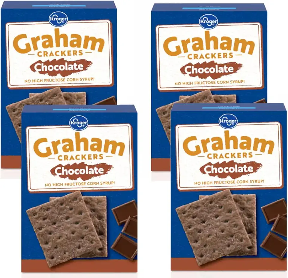 generic Chocolate Graham Crackers Kroger Pack of 4 14.4oz