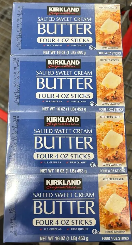 Generic Kirkland Signature Salted Sweet Cream Butter, 16 x 4 oz