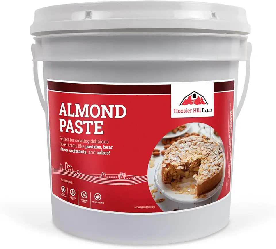 Hoosier Hill Farm Almond Paste Pail, 9LB (Pack of 1)