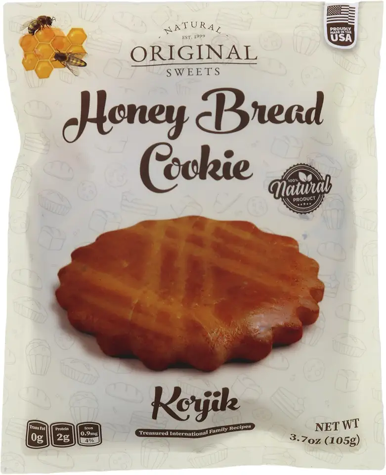 Original Natural Sweets - Honey Bread Cookie, Korjik, Artisanal, Sweet &amp; Crunchy, Perfect with Tea or Coffee- Authentic European Recipe, Gourmet Snak, Cookie for kids and adult