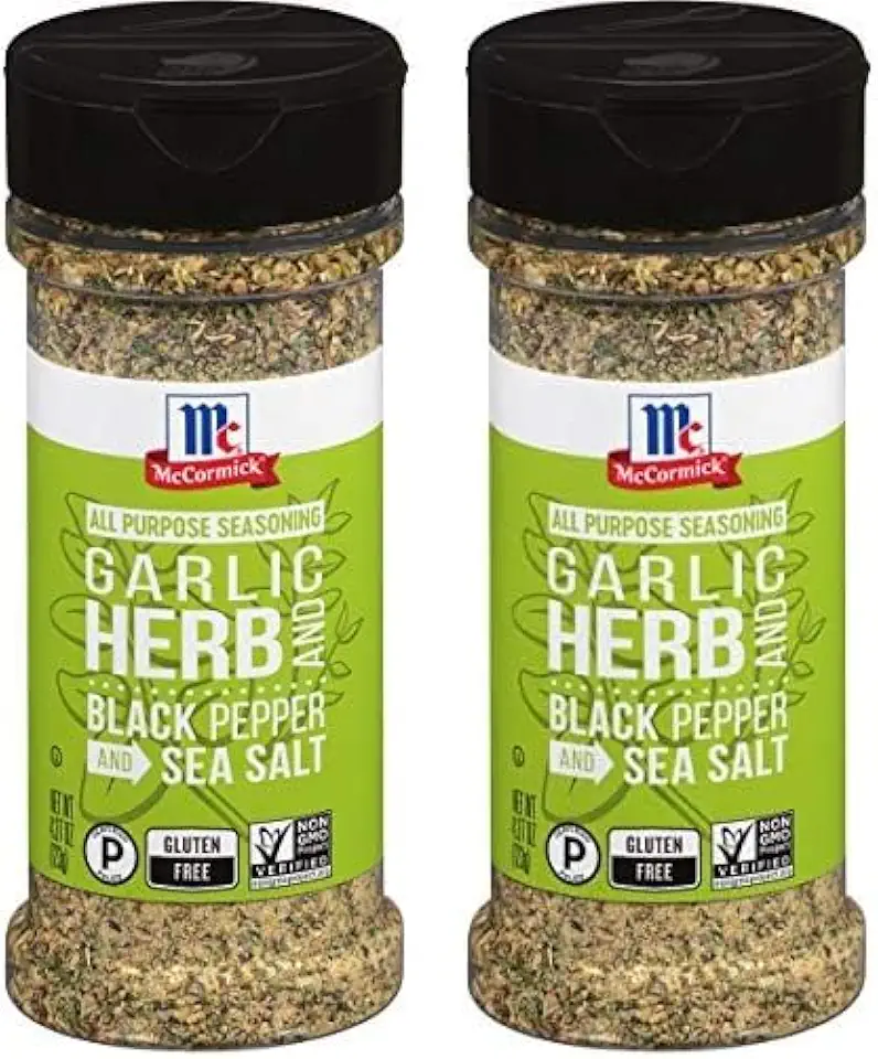 McCormick Garlic, Herb and Black Pepper and Sea Salt All Purpose Seasoning, 4.37 oz (Pack of 2)