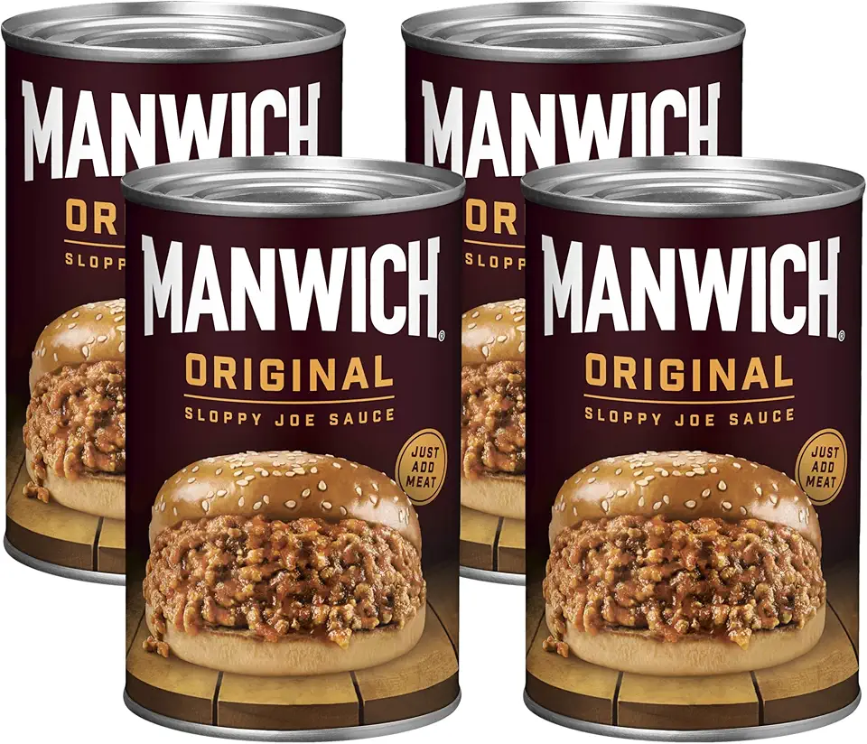 Manwich Original Sloppy Joe Sauce, Canned Sauce, 15 oz (Pack of 4)