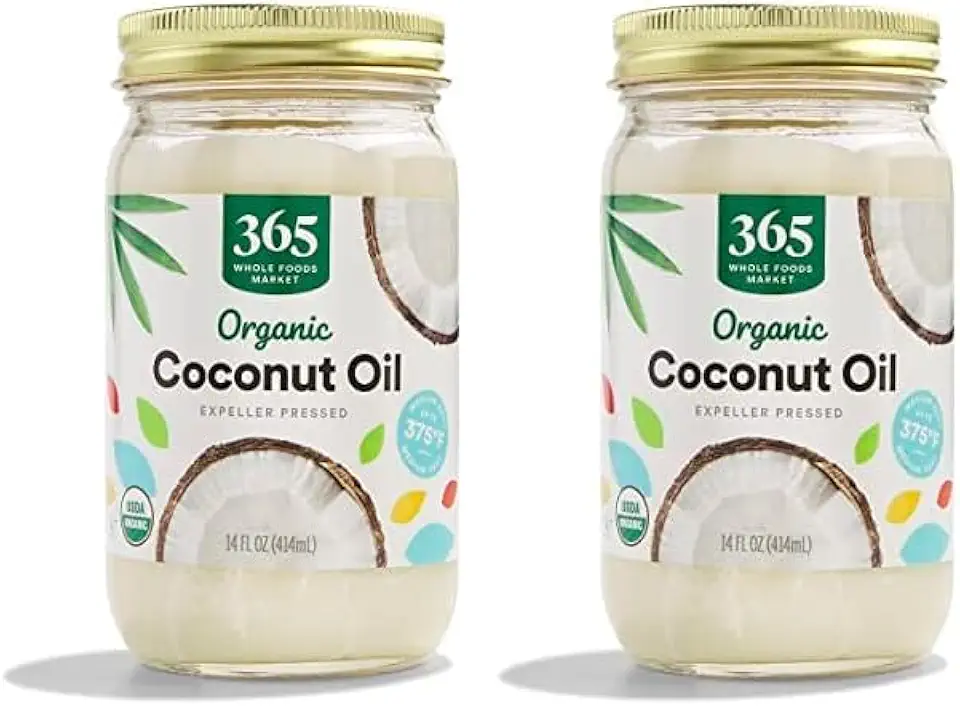 365 by Whole Foods Market, Organic Refined Coconut Oil, 14 Fl Oz (Pack of 2)