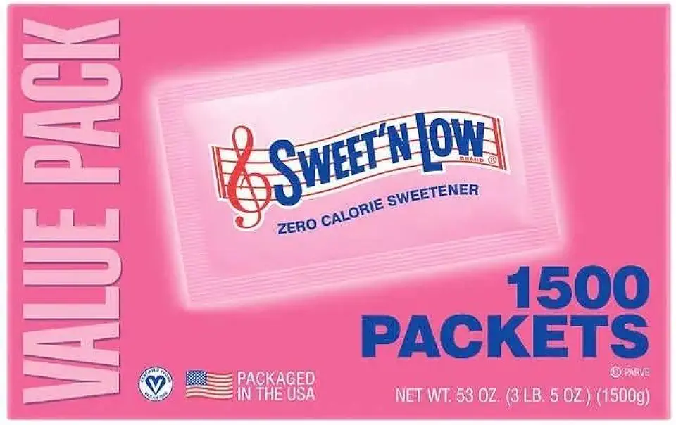 Zero-Calorie Sweetener – 1500-Count Sugar-Free Sweetener Packets – Gluten-Free and No-Calorie Sweeteners and Sugar Alternatives – Ideal for Coffee, Tea, Drinks and Beverages