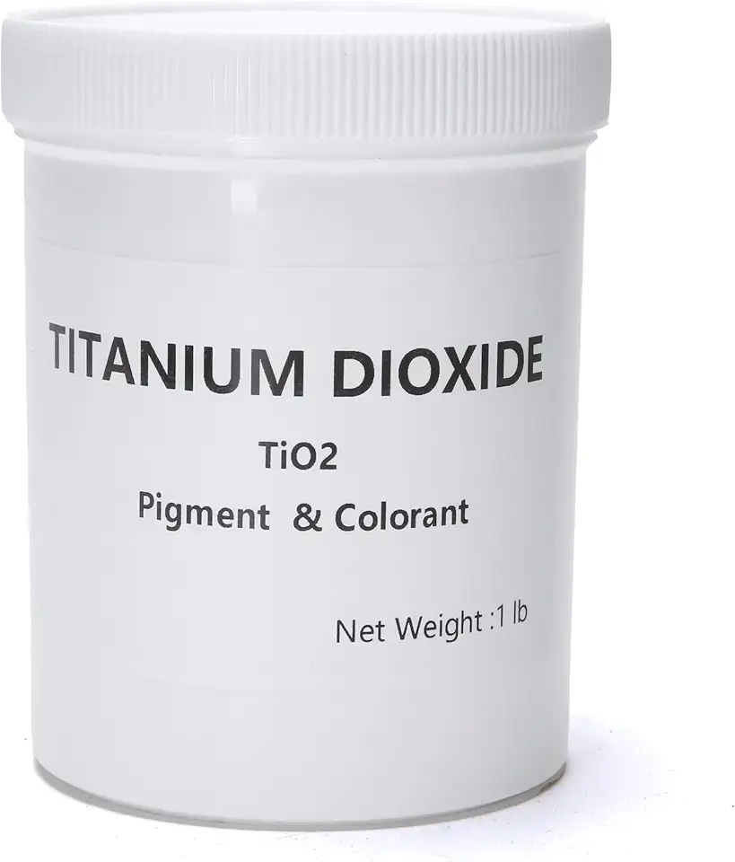 PT-248 TiO2 Titanium Dioxide powder (1 lb) | Handmade Soap &amp; Pigment Colorants | Reusable | Naturally Occurring, white