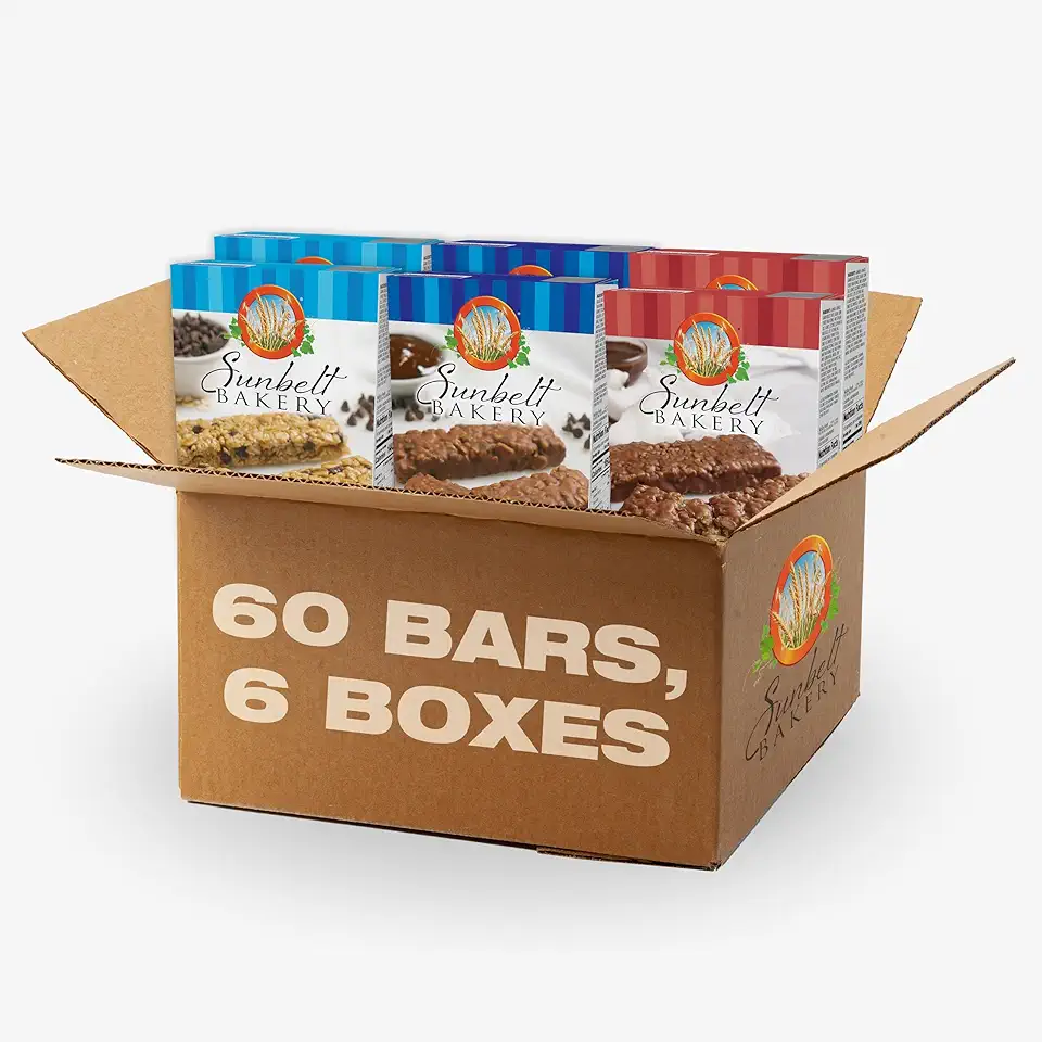 Sunbelt Bakery Chocolate Lovers Pack, 3 Flavor Chewy Granola Bar Variety Pack, 60 Piece Assortment