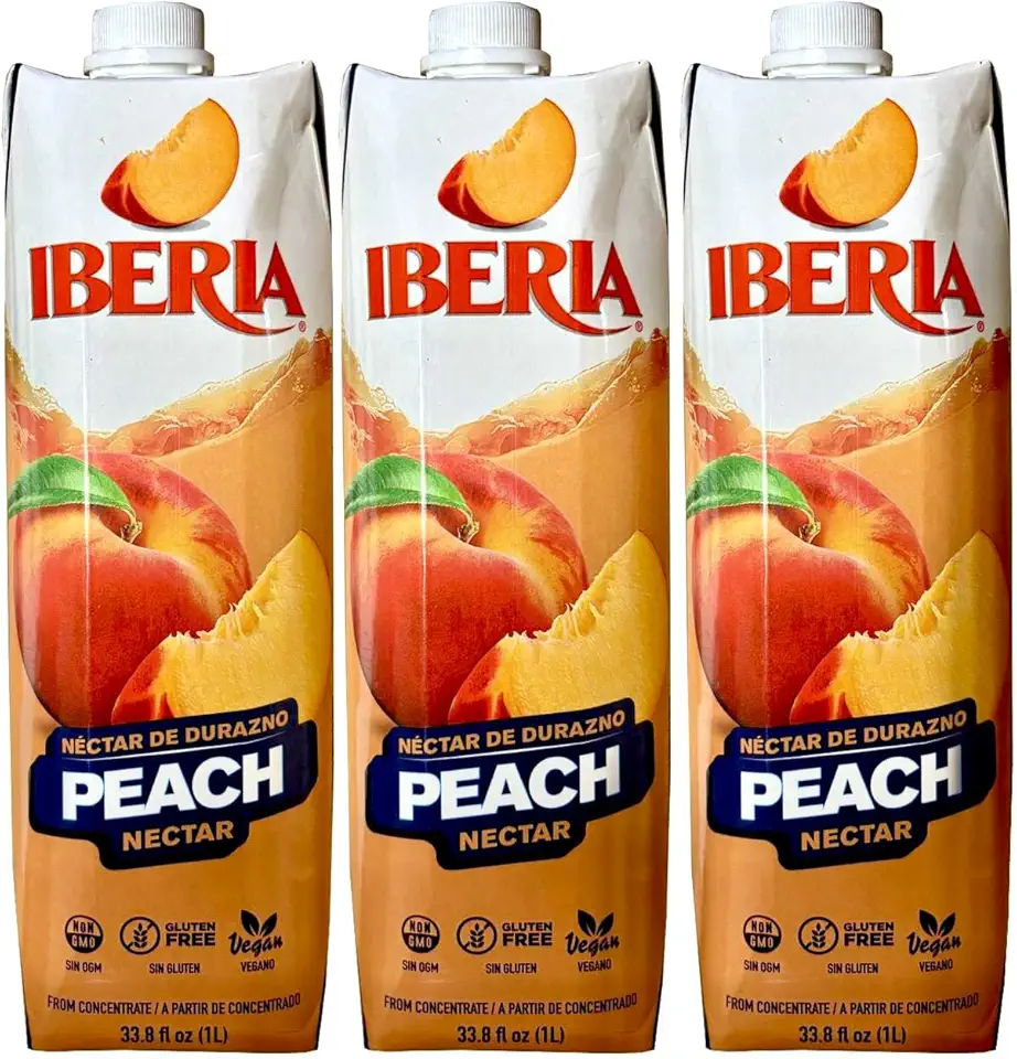 Iberia Peach Nectar, 33.8 fl oz (Pack of 3)