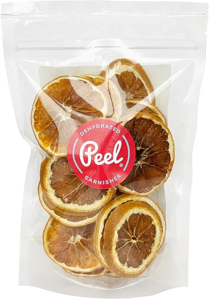 Peel Dehydrated Garnish Slice - Orange, 20+ Slices