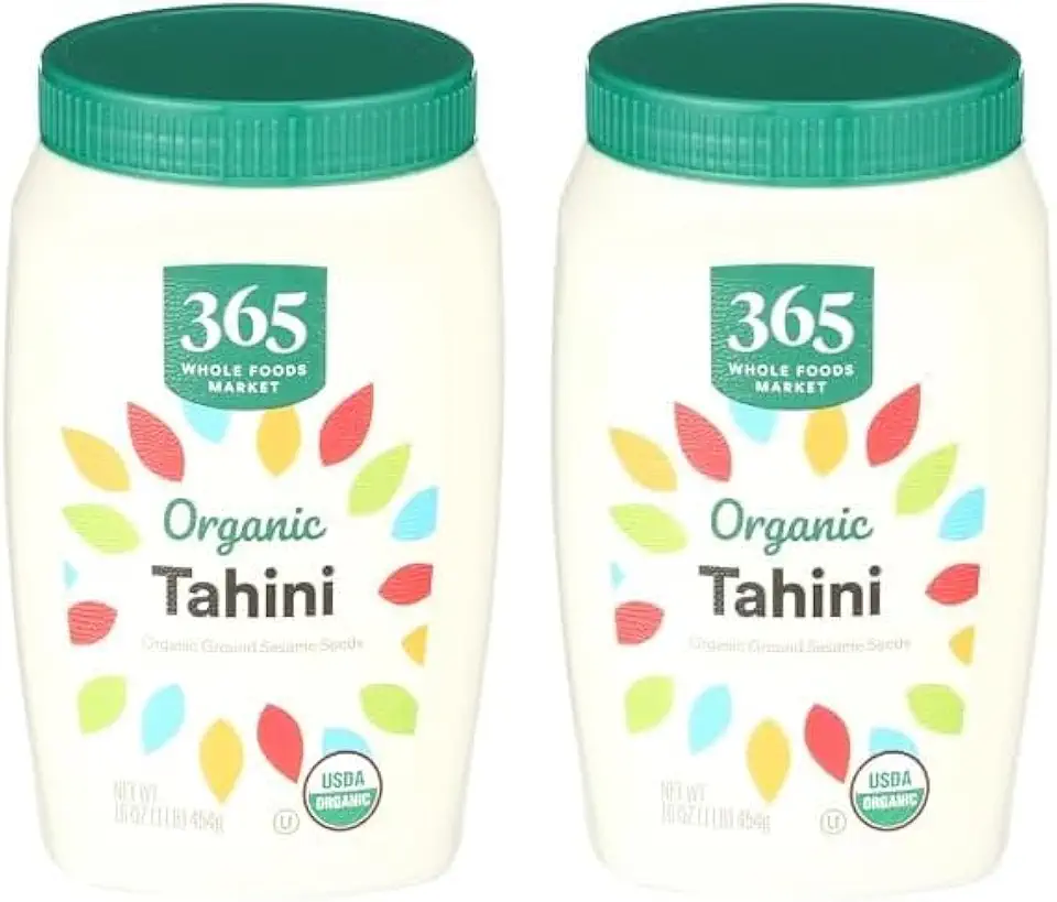 365 by Whole Foods Market, Organic Tahini, 16 Ounce (Pack of 2)