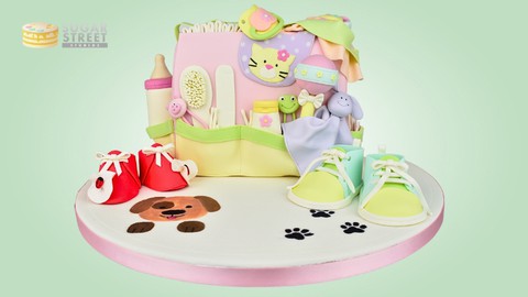 Baby Bag Novelty Carved Cake for Cake Decorators