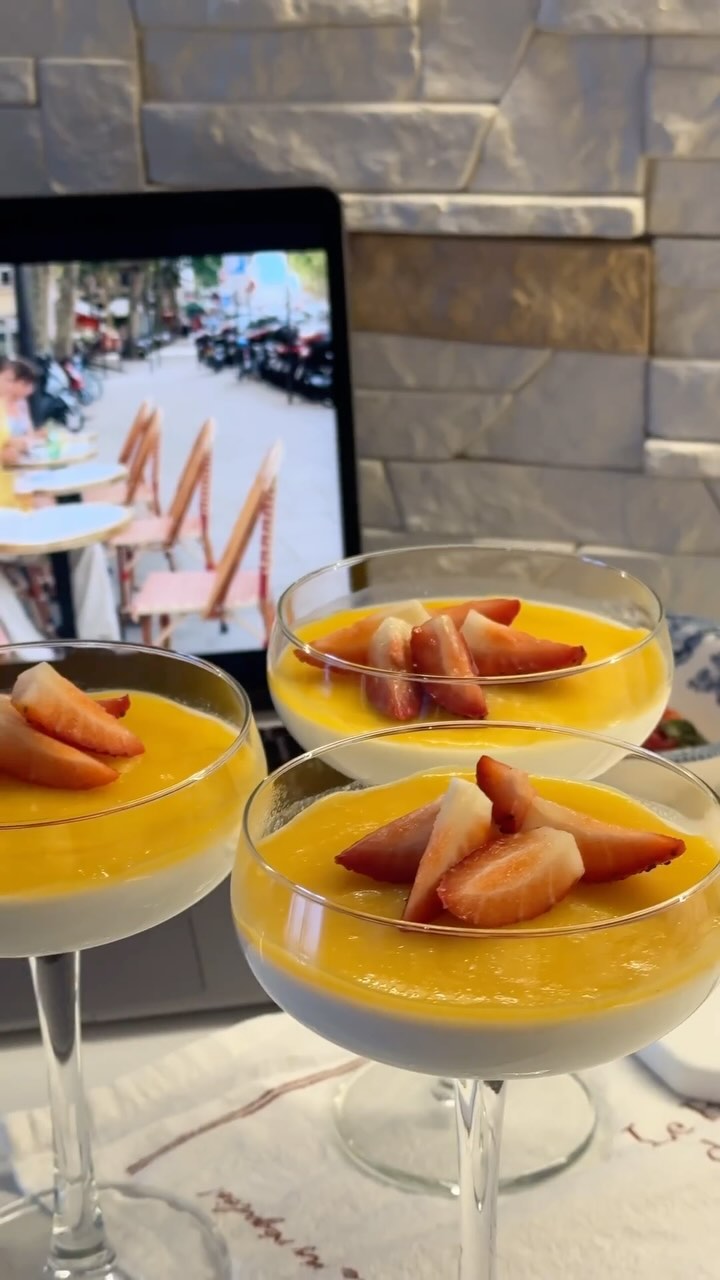 Panna Cotta con Mandarinas 🍊