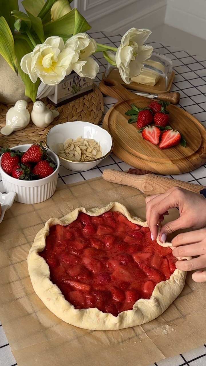 Rápida galette de fresa en solo 30 minutos