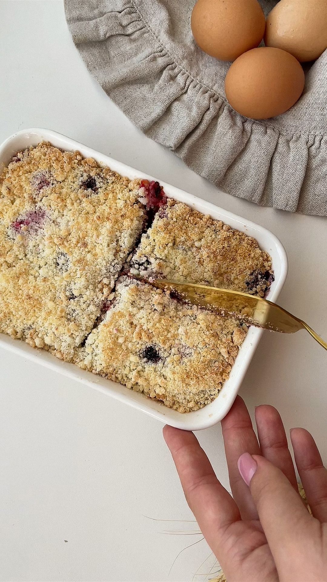 Healthy Crumble with Berries