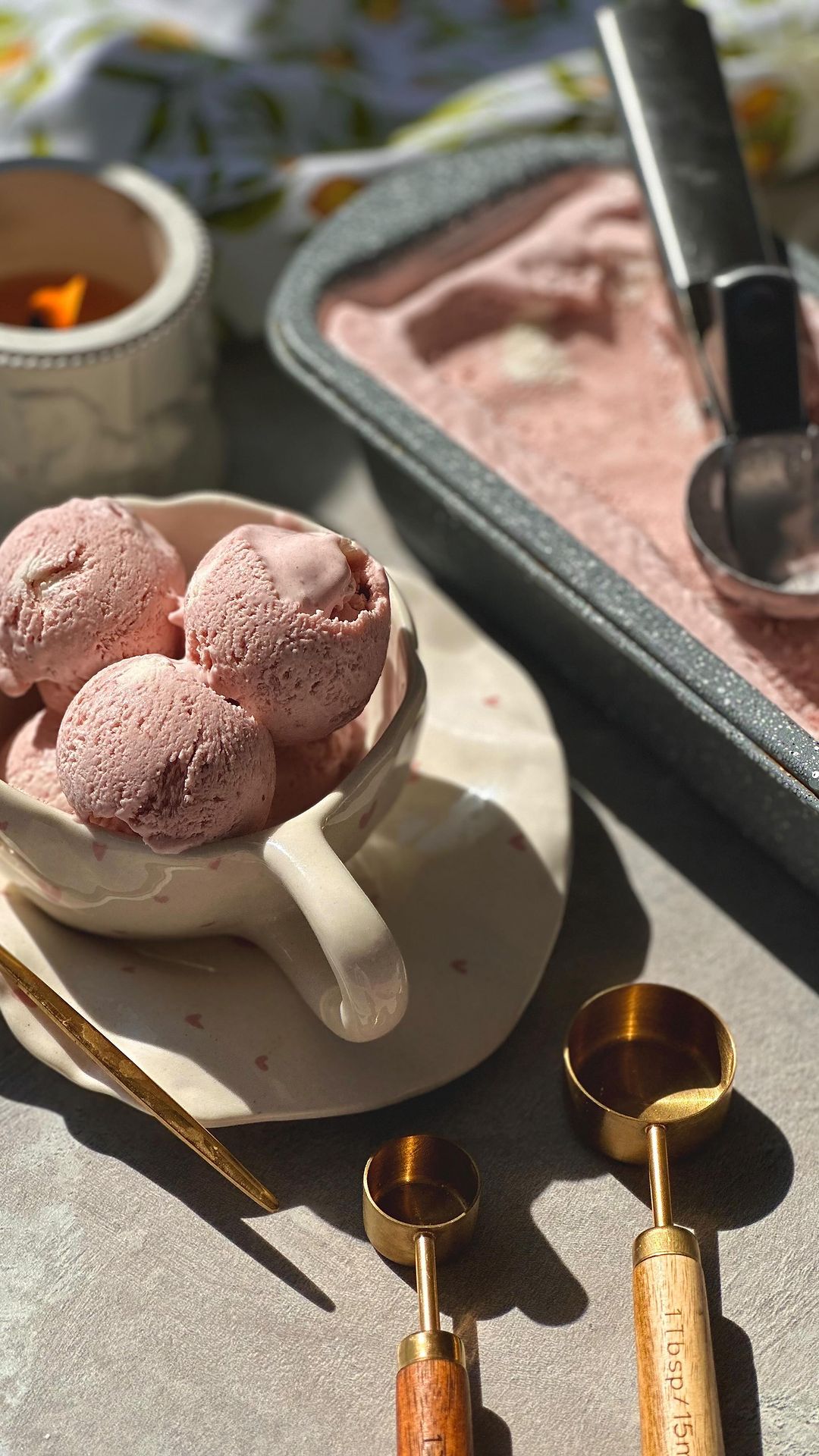 Three-Ingredient Strawberry Ice Cream