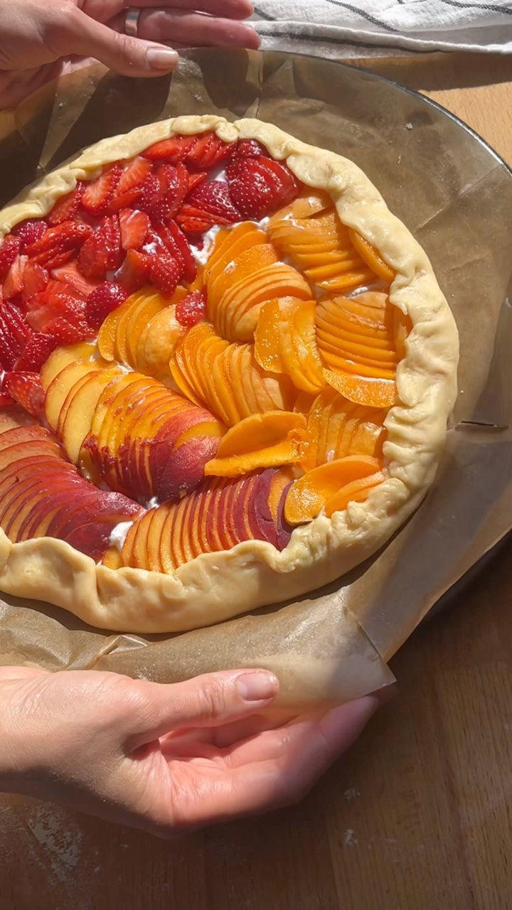 Fruit and Berry Galette with Ricotta