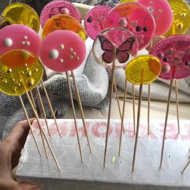 Fáciles Lollipops de Isomalt Caseros