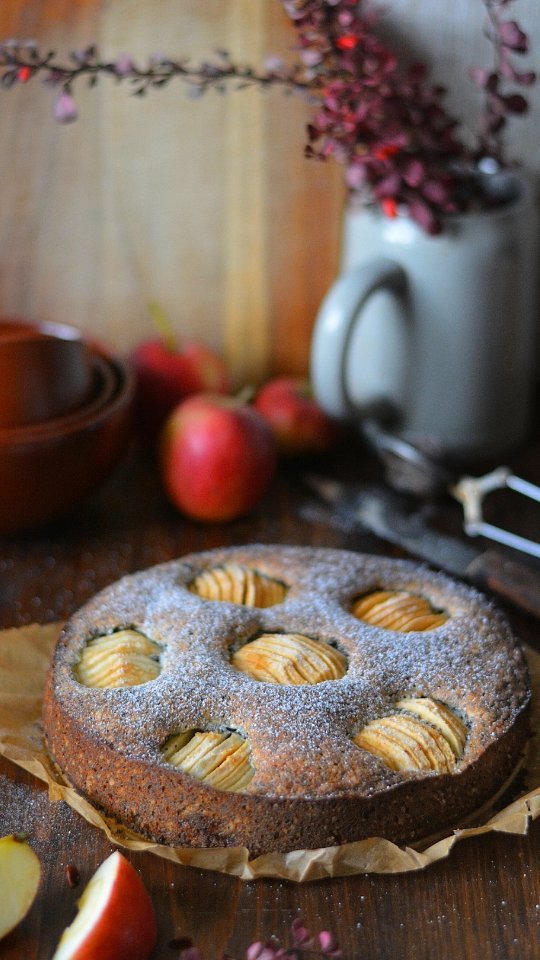 Poppy Seed Apple Cake