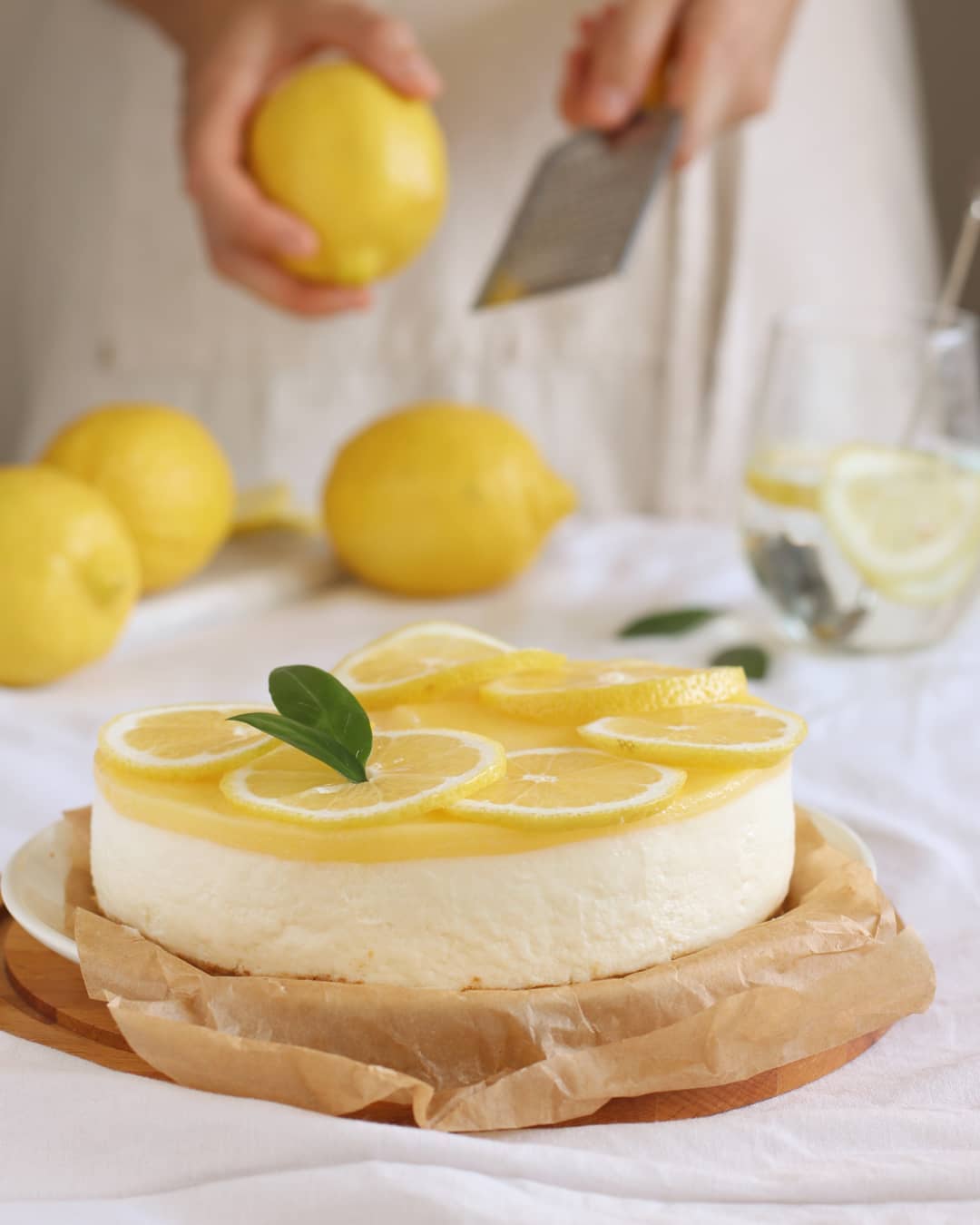 Lemon cheesecake (no bake)