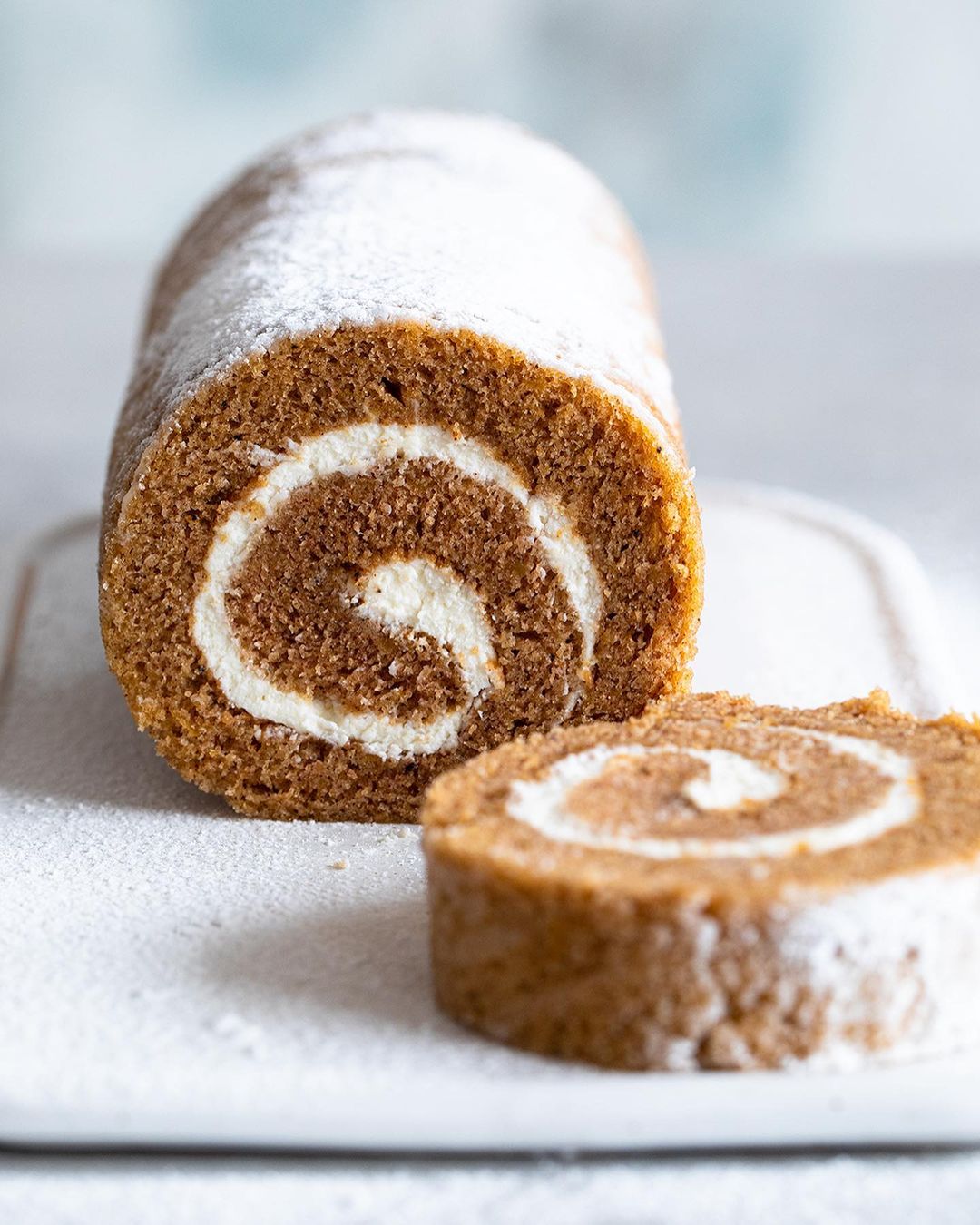 Sweet pumpkin roll that turns out well every time