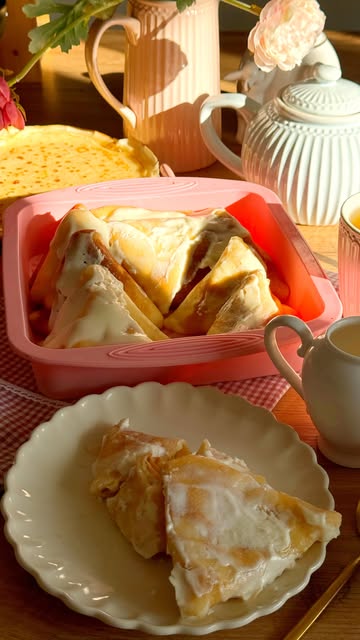 Baked Stuffed Pancakes with Cottage Cheese Filling