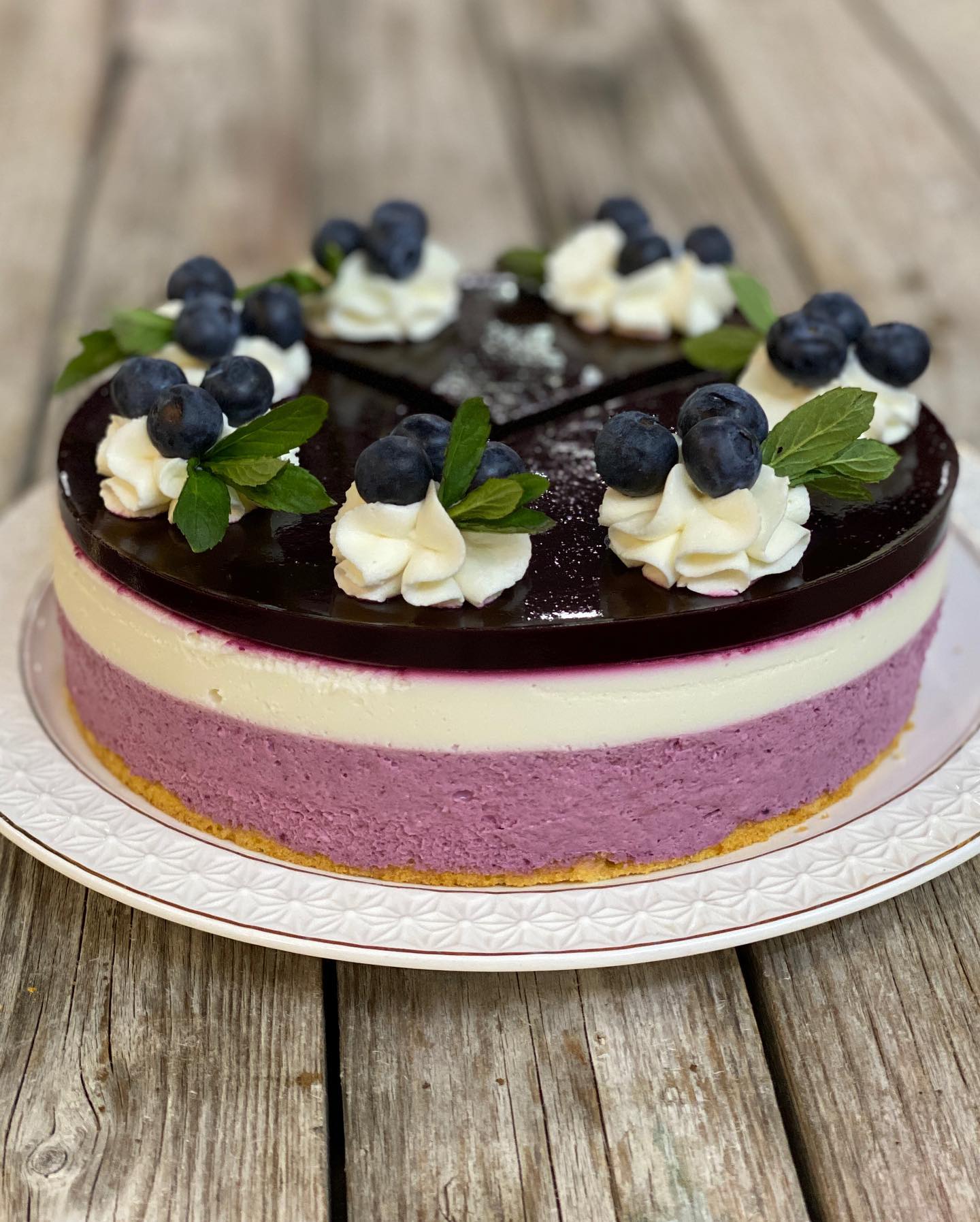 Blackberry cheesecake