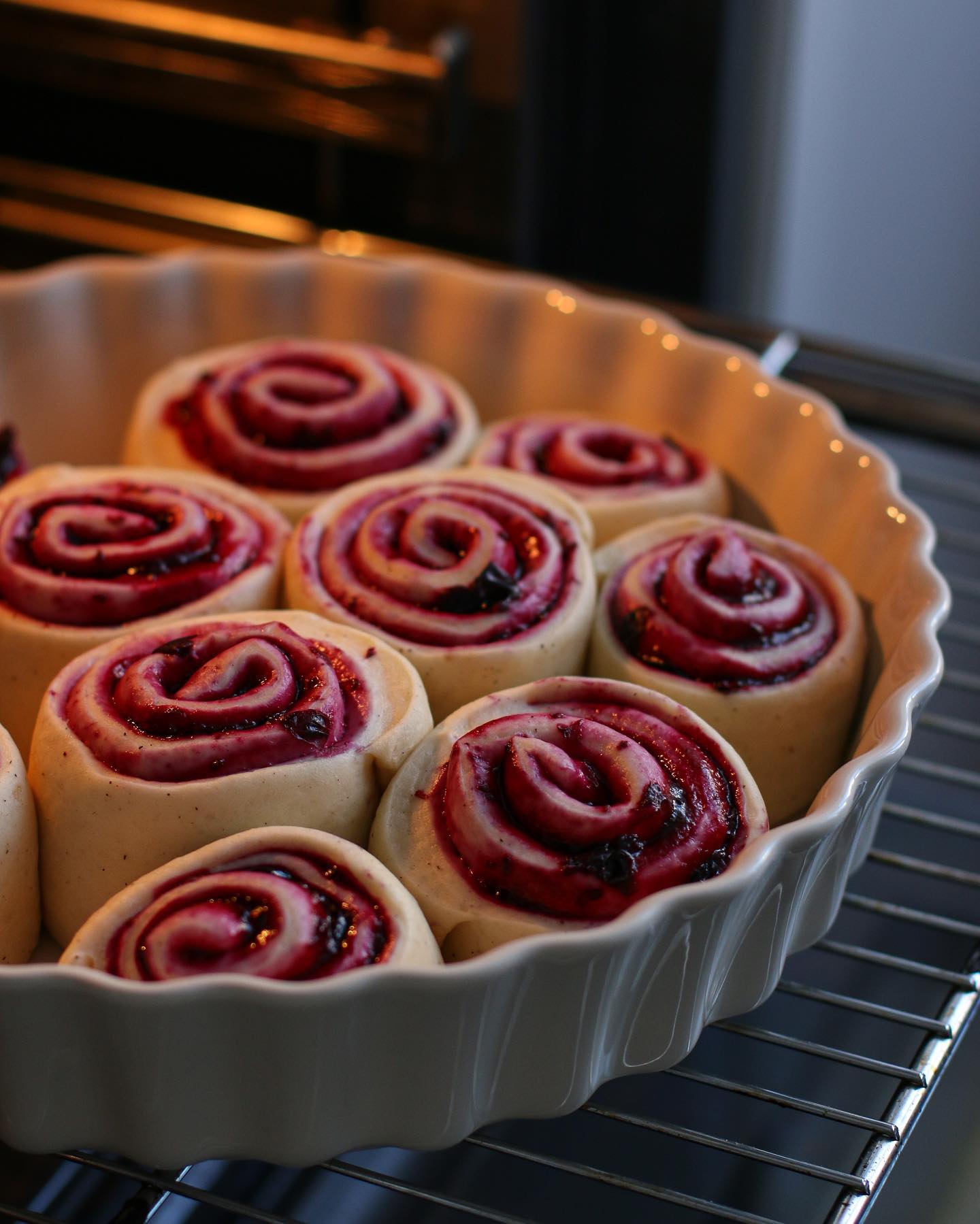 Blackcurrant cinnabons