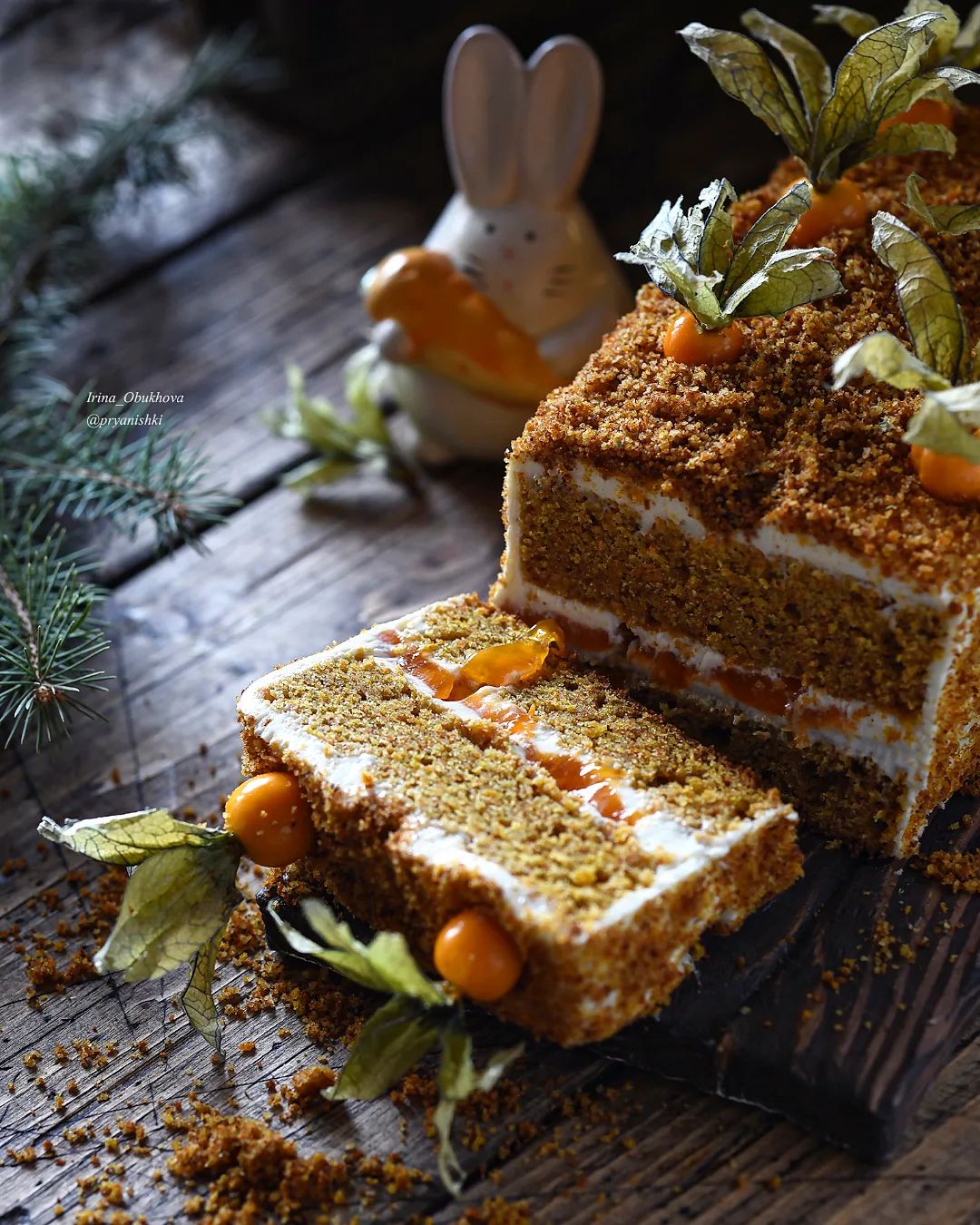 Carrot & persimmon cake