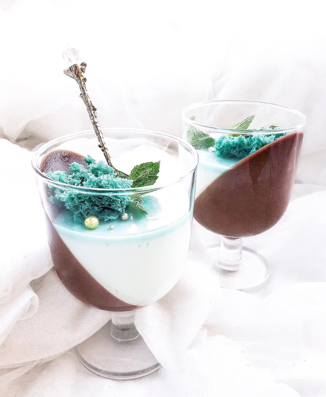 CHOCOLATE & MINT PANNA COTTA