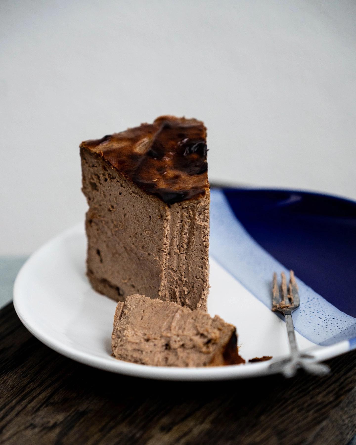 Chocolate Basque cheesecake