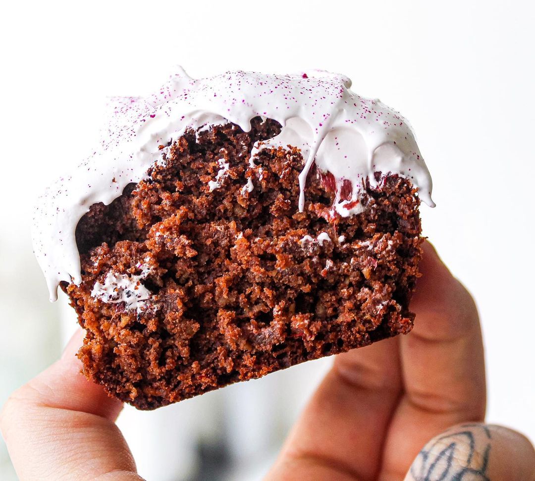 Chocolate vegan muffin