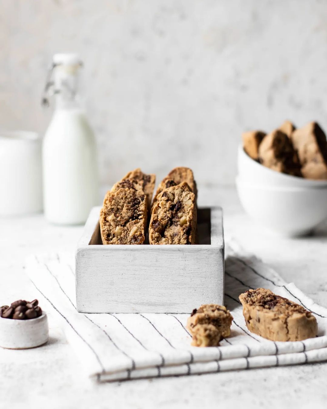 Coffee chocolate biscotti