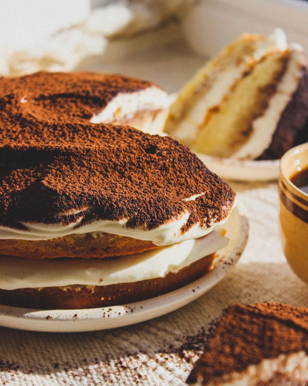 Coffee tiramisu cake