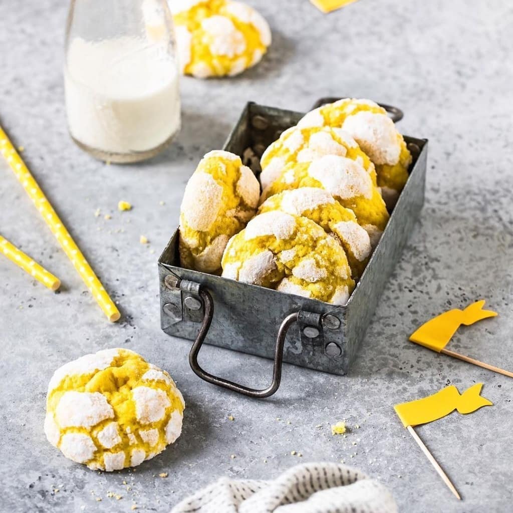 Cracked lemon cookies