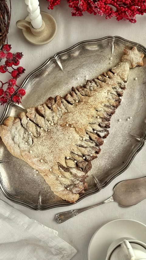 Delicious Chocolate Pastry Christmas Tree