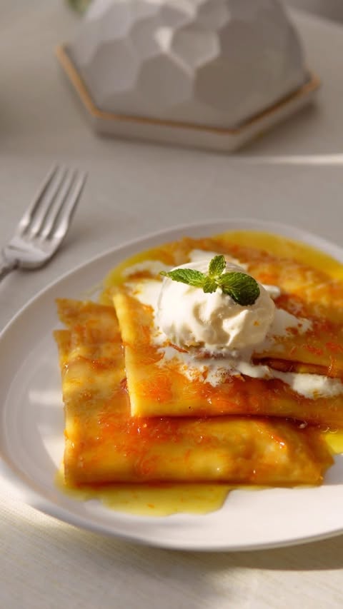 Delicious Crepes Suzette with Citrus Sauce