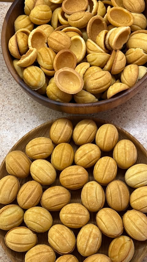 Delicious Nut Cookies with Sweet Condensed Milk Filling