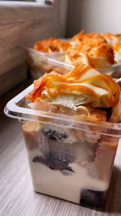 Delightful Caramel Pear Trifles