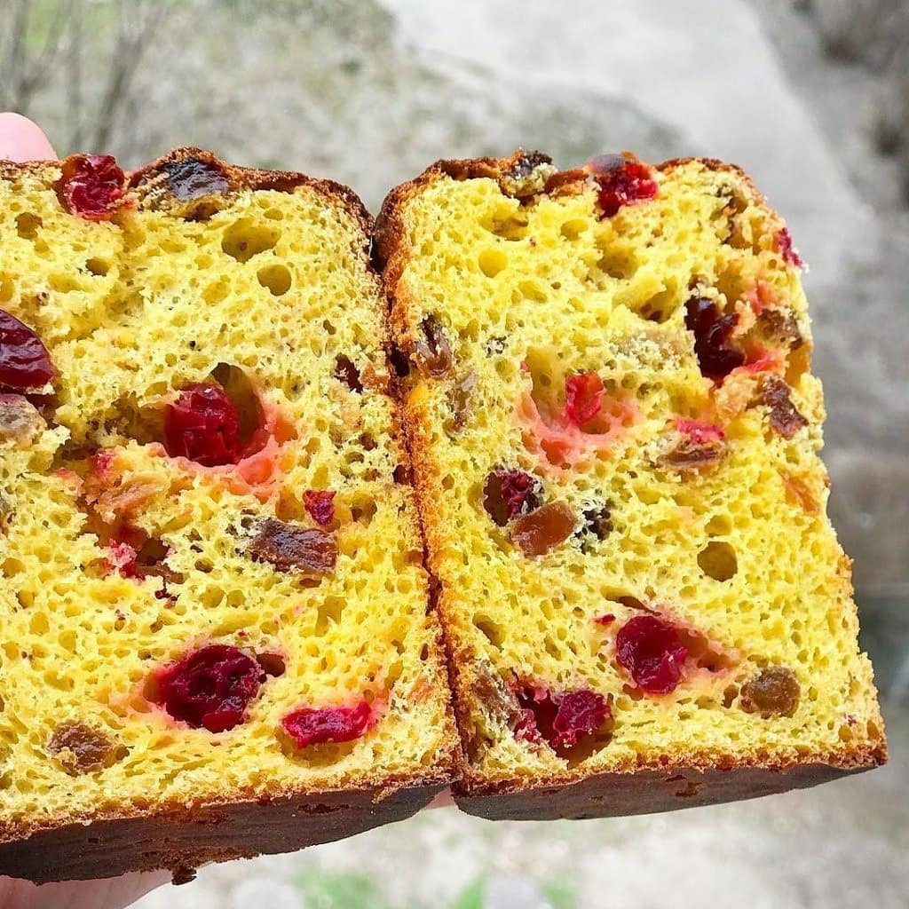 Easter cake with cottage cheese & cranberry