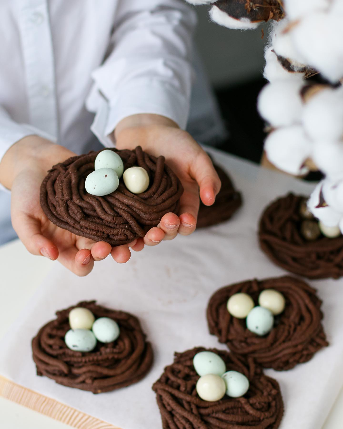 Easter nest cookies