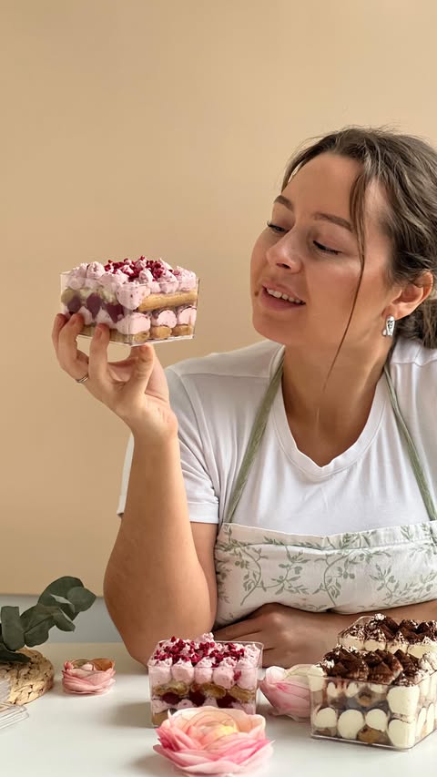 Delicioso Tiramisu de Framboesa com Creme Mascarpone