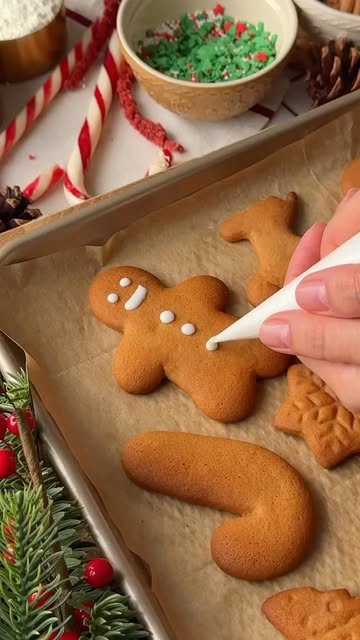 Festive Caramel Cookies with Icing